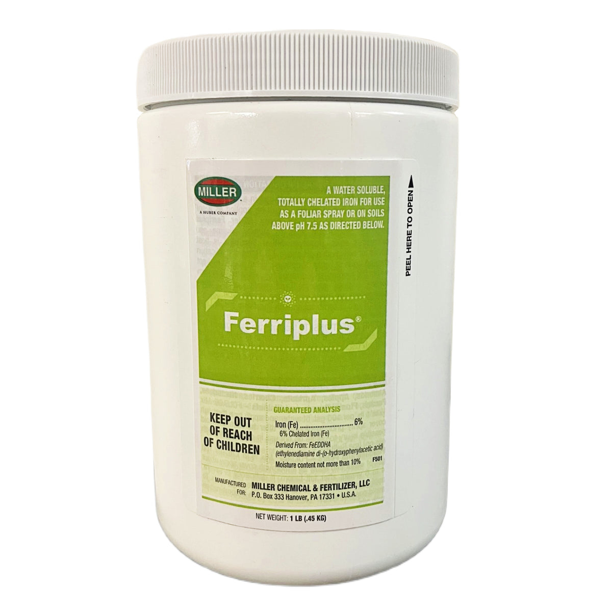 chelated iron herbicide Miller Chemical - Ferriplus - Iron 138