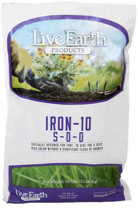 5-10-10 plant fertilizer Live Earth Iron-10 5-0-0-10Fe-3.5s (50lb) – Steve Regan Company