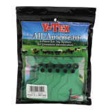 Y-Tex- Tag & Button 3 Star (1-25) Green