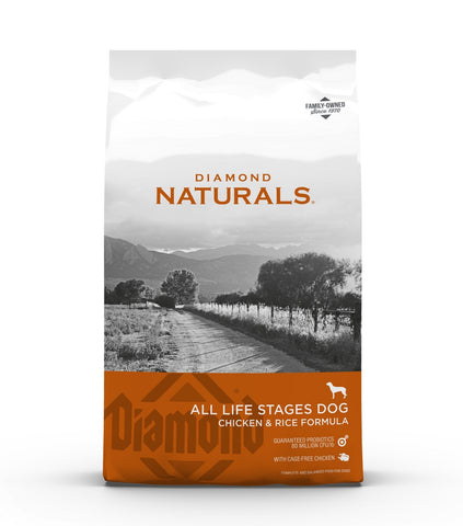 Diamond Naturals - All Life Stages - Chicken & Rice Dog Food - 40 lb