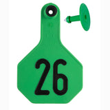 Y-Tex - Tag & Button 3 Star (26-50) Green