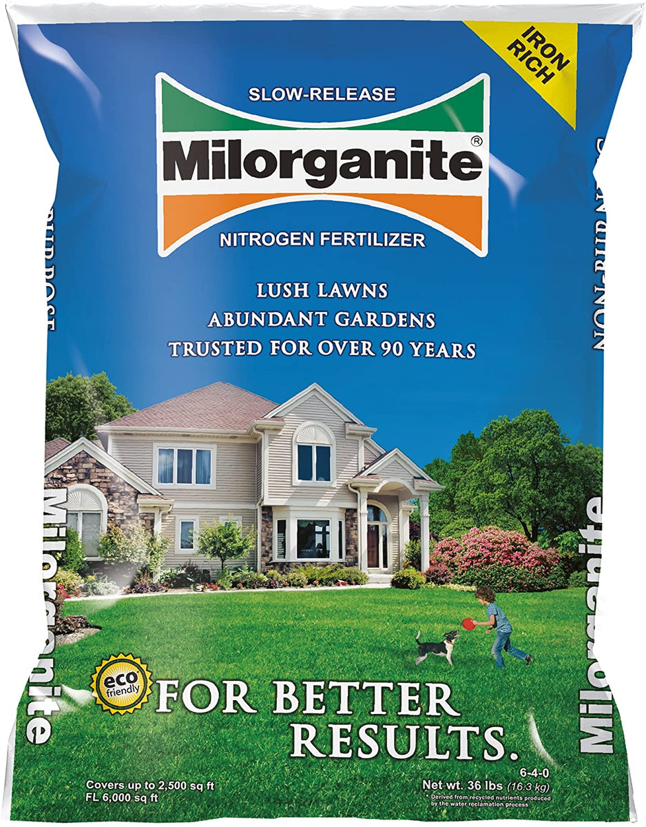 low nitrogen fertilizer for variegated plants Milorganite