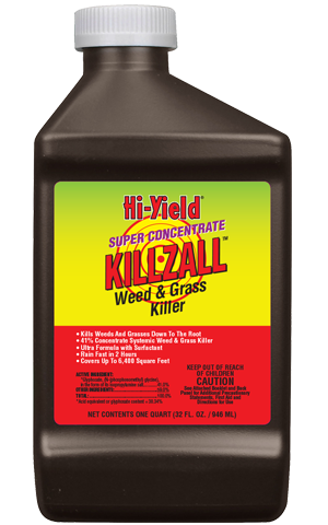 Hi-Yield - Super Concentrate Killzall - Weed and Grass Killer 41% - qt.