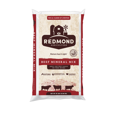 Redmond - Beef Mineral Mix Bagged Salt - 50 lb
