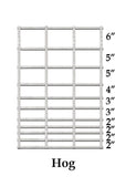 Hog Panel - 11 Line - 34"x16' - 4 ga - Galvanized
