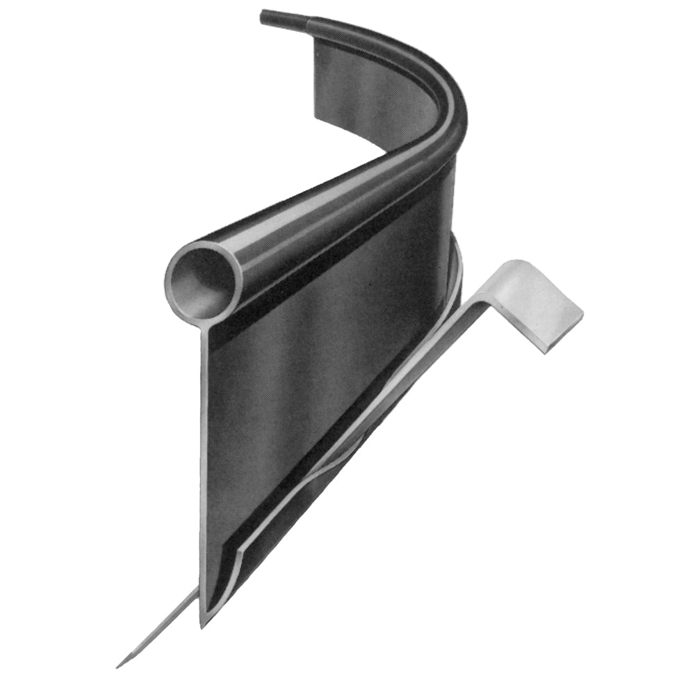 Valley View Edging 5x20 Ft Lawn Edge – 4 Pack (80 Total Feet) – Black Plastic – EAR-20TMC