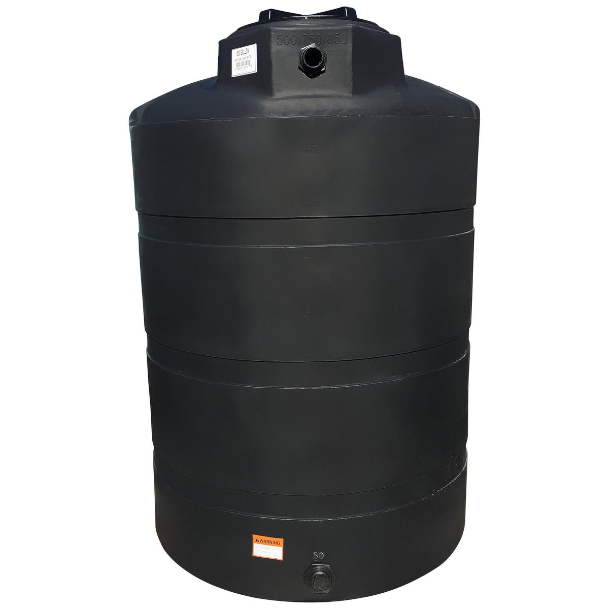 Nor - Vert. Tank - 500 Gal Black 48X73 - 2