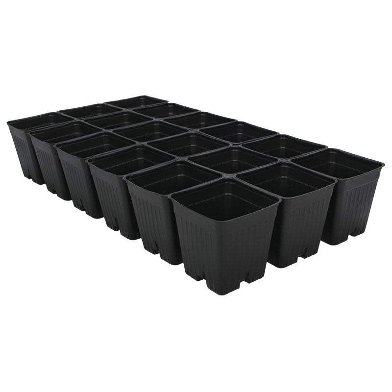 deep square plant pots HC Companies - INP18350 - 3.5" Presto Deep Square Sheet Pot