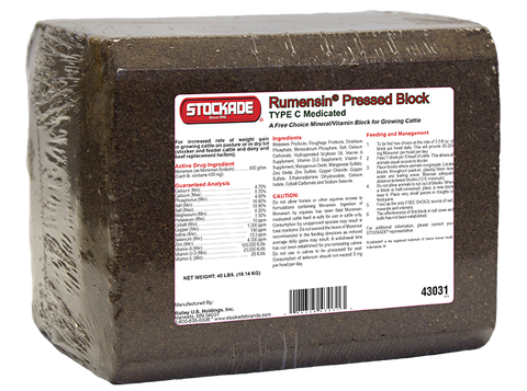 Stockade - Rumensin(R800) Pressed Block - 40lb