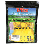 Y-Tex - Tag & Button 3 Star (51-75) Yellow