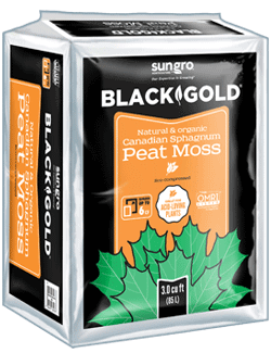 Black Gold -  Peat Moss -OMRI  3. cu ft  35/pallet