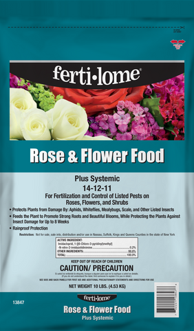 Fertilome - Rose and Flower Food with Systemic Insecticide - 14-12-11 - 10 lb.