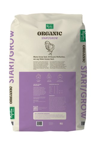 OH Kruse - Perfection Organic Chicken Start/Grow 18% Crumbles - 40 lb.