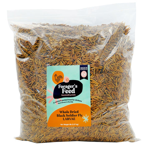 Durvet - Forager's Feed - Whole Dried Black Soldier Fly Larvae - 5 lb.