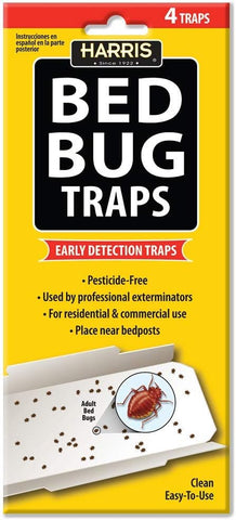 Harris - Bed Bug Glue Trap - 4 pk ####