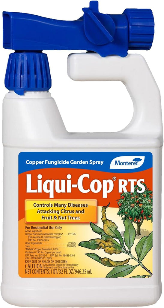 copper fungicide garden spray Monterey - Liqui-cop RTS