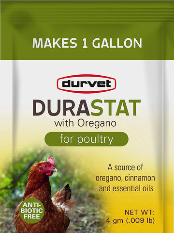 Durvet - DuraStat with Oregano Packet 4 gram - (Makes 1 gallon) - 40pkt/box