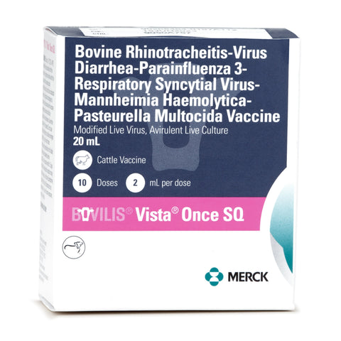 Merck - Bovilis - Vista Once SQ - 10 dose - Steve Regan Company