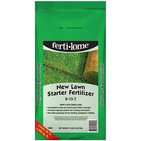 Fertilome - New Lawn Starter - 9-13-7 - 10 lb. - Covers 2,500 sq ft.