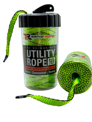 Rapid Rope Canister Lime Green 120'