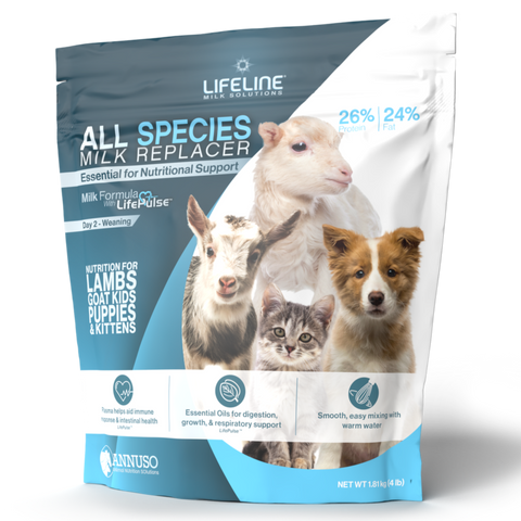 Lifeline - All Species Milk Replacer 26:24 - Puppy, Kitten, Kid & Lamb -4 lb.