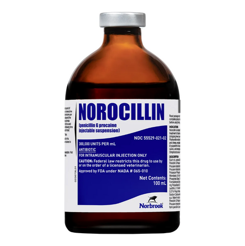 Norbrook - Norocillin Injection - 100 cc (Rx) - Steve Regan Company