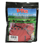 Y-Tex - Tag & Button 3 Star (1-25) Red