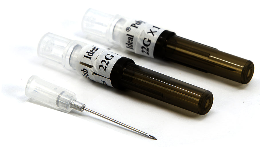 One Needle - Disposable - Poly Hub - 22 Gauge x 3/4