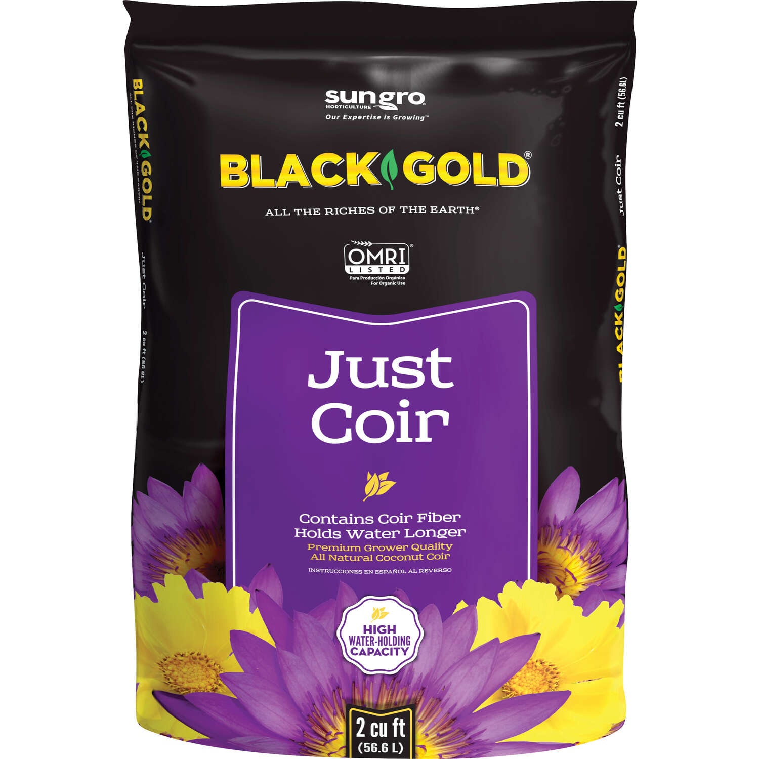 Sun Gro - Black Gold Just Coir - 2 cu. ft.