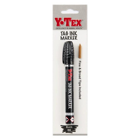 Y-Tex - Tag Ink Marker - 3 PACK - Black