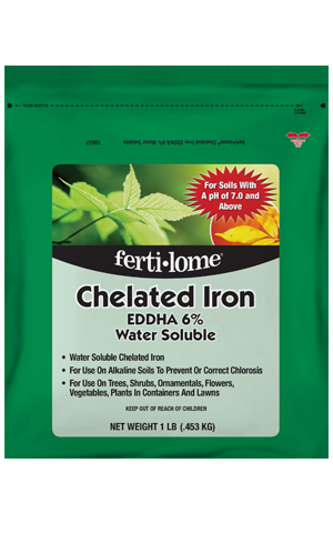 plant fertilizer with chelated iron Fertilome Chelated Iron EDDHA 6% Water Soluble