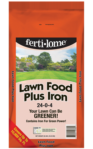 Fertilome - Lawn Food Plus Iron - 24-0-4  - 40 lb. - Covers 10,000 sq ft. ####ZZ