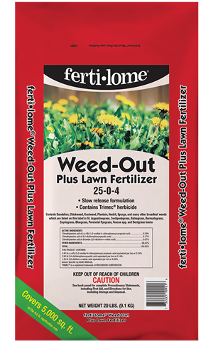 Fertilome - Weed Out Plus Lawn Fertilizer-  25-0-4  - 20lb.