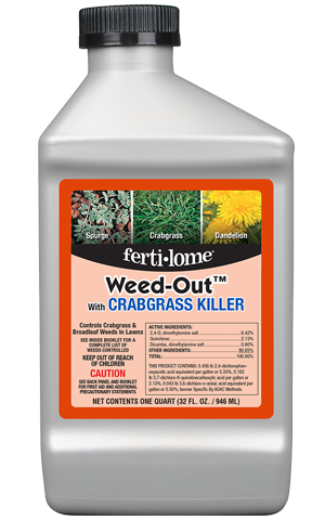 will outrider herbicide kill crabgrass Fertilome Weed-Out with Crabgrass Killer 32oz