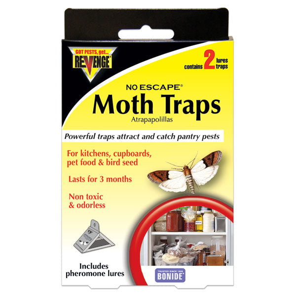 Cupboard Moth Traps - 2 Traps & 2 Lures