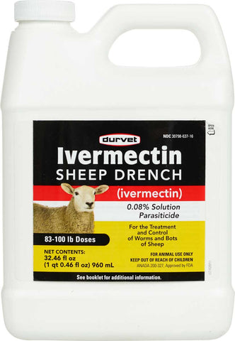 Durvet - Ivermectin Sheep Drench - 960 ml - Steve Regan Company