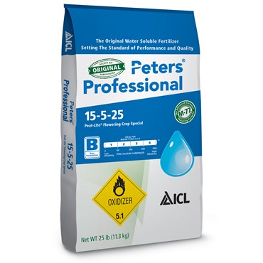 ICL - 15-5-25 Peters Peat Lite Flowering Crop Special - 25 lb -  (haz)