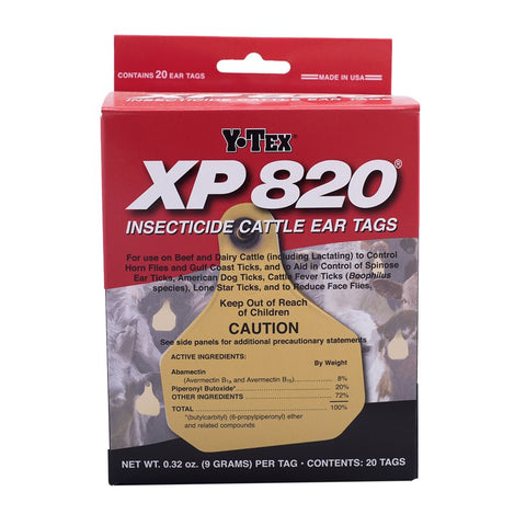 Y-Tex - XP820 Insect Tag Yellow - 20 ct