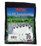 Y-Tex - Tag & Button 3 Star (76-100) White