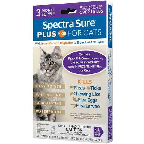 Spectra Sure Plus - For Cats All Weights - 3 dose