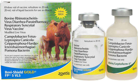 Zoetis - Bovi Shield Gold FP5 +VL5 - 10 dose