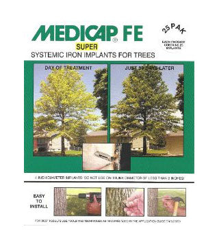 Medicap Fe - 12-4-4 Systemic Tree Implants - 3/8" - 25/pack