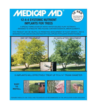 Medicap MD - 12-4-4 Systemic Tree Implants - 3/8" - 10/pack