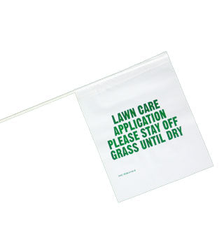 Blackburn - Lawn Sign With Sticks - Soft White/Green -50/Bundle SOLD PER BUNDLE
