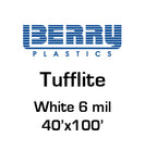 Berry Plastics - Tuff Lite IV, 6 MIL - White 40' X100' (#616327)
