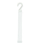 HC Companies - HZP4LSN0 - 22" White 4 Strand Plastic Hanger - 25/Bundle