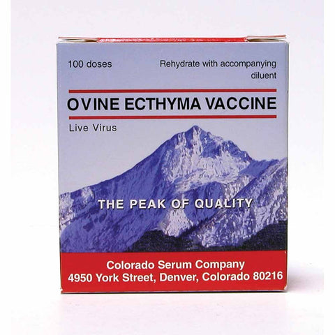 Colorado Serum - Ovine Ecthyma - 100 dose - Steve Regan Company