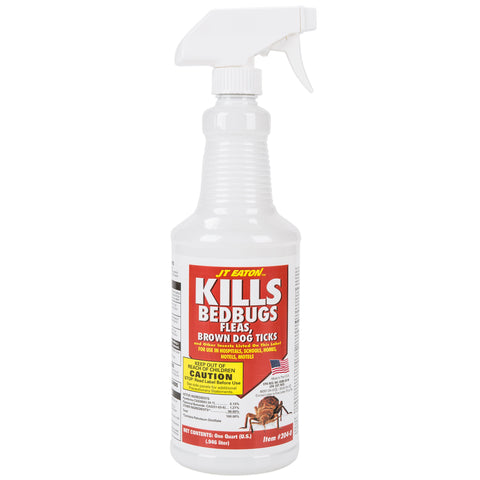 JT Eaton - Kills Bedbugs Spray Pyrethrin RTU #204-O - 32 oz