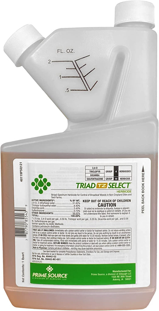 triad herbicide Prime Source - Triad TZ Select