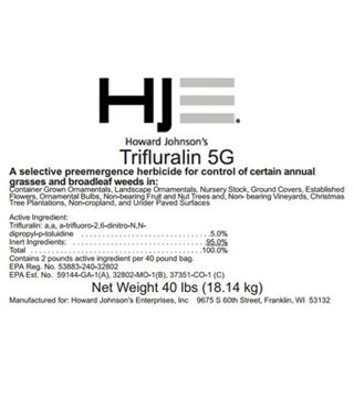 trifloxysulfuron herbicide label HJE - Trifluralin 5G